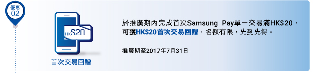 HK$20首次交易回贈