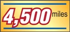 4,500 miles