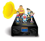 Doraemon收音機揚聲器