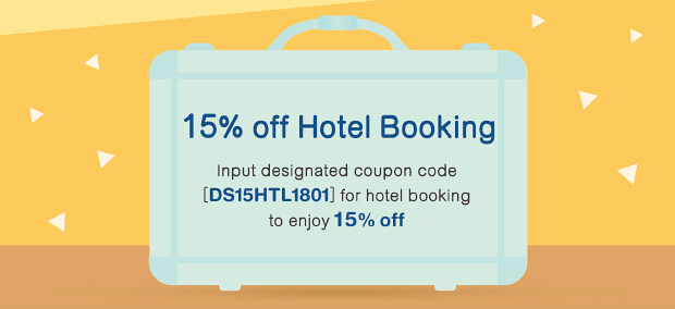 15% off Hotel Booking