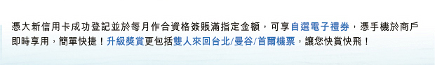 大新信用卡 密密簽・e+賞
