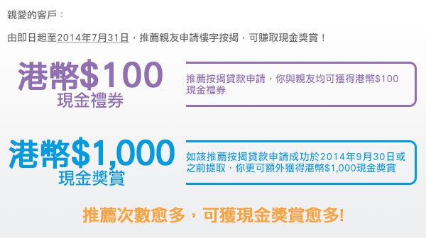 樓宇按揭推薦計劃