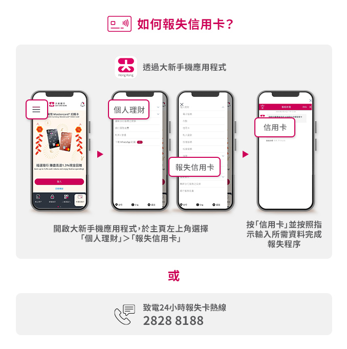 如何報失相用卡