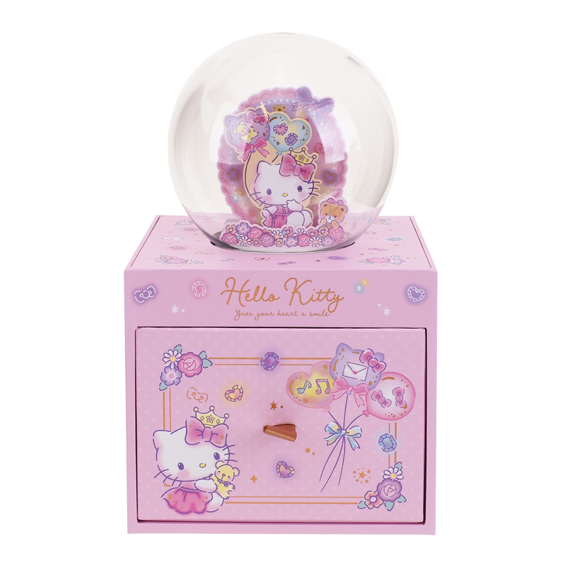 Hello Kitty  雪球燈首飾盒