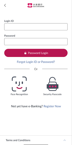 Log in to Mobile Banking