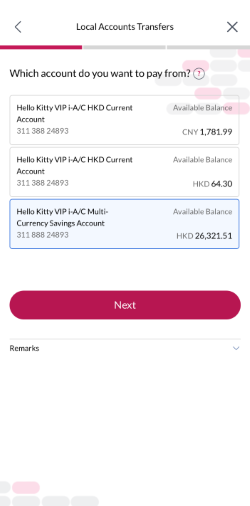 Select the corresponding debit account.