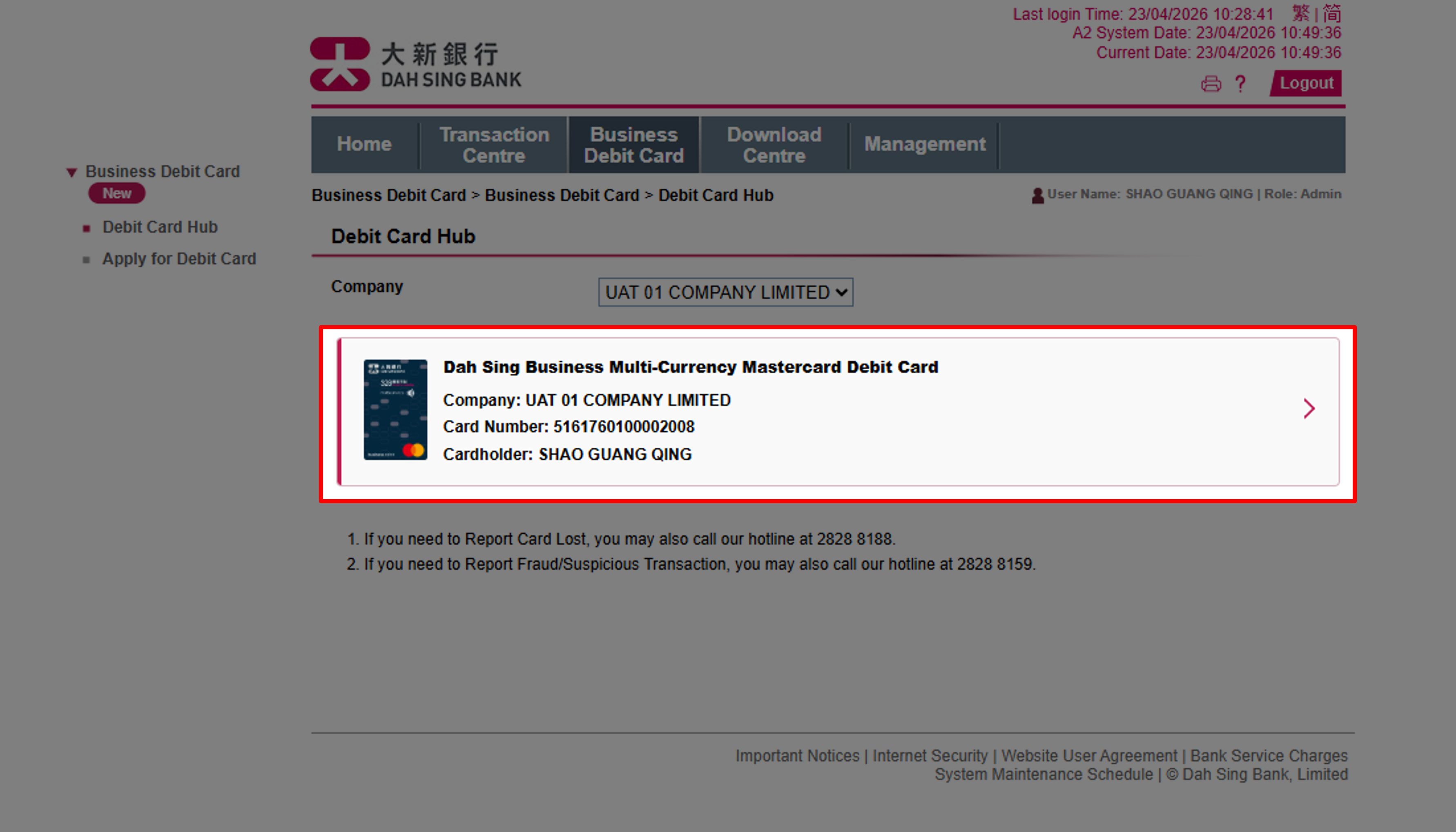 Enable Debit Card Auto-FX