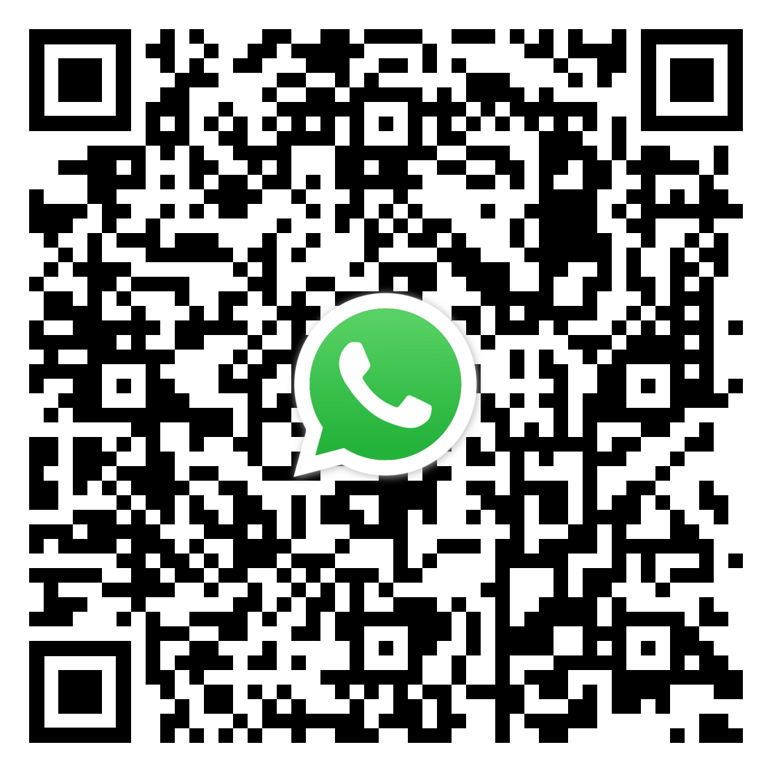 WhatsApp 預約專人致電QR code