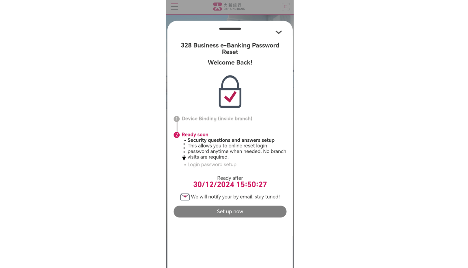 Set Up Security Questions and Answers