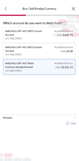 Select the corresponding debit account.