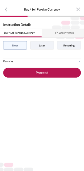 Select Buy/Sell Foreign Currency then select now.